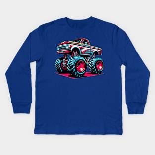 Monster Truck Kids Long Sleeve T-Shirt